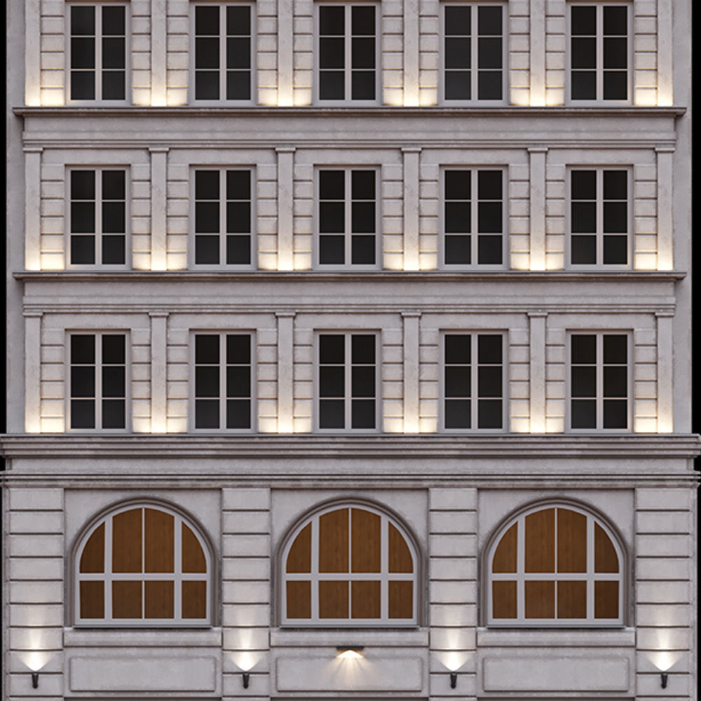 Paris Building Facade 3D model_3
