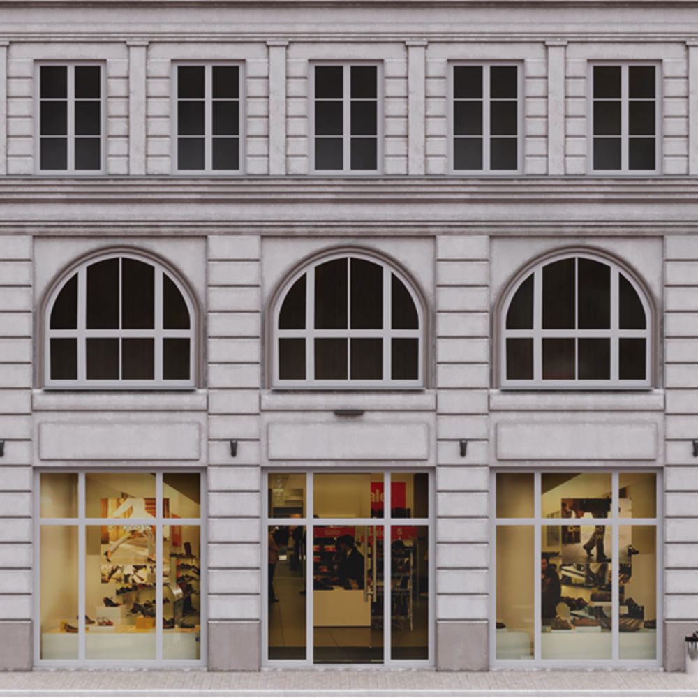 Paris Building Facade 3D model_2
