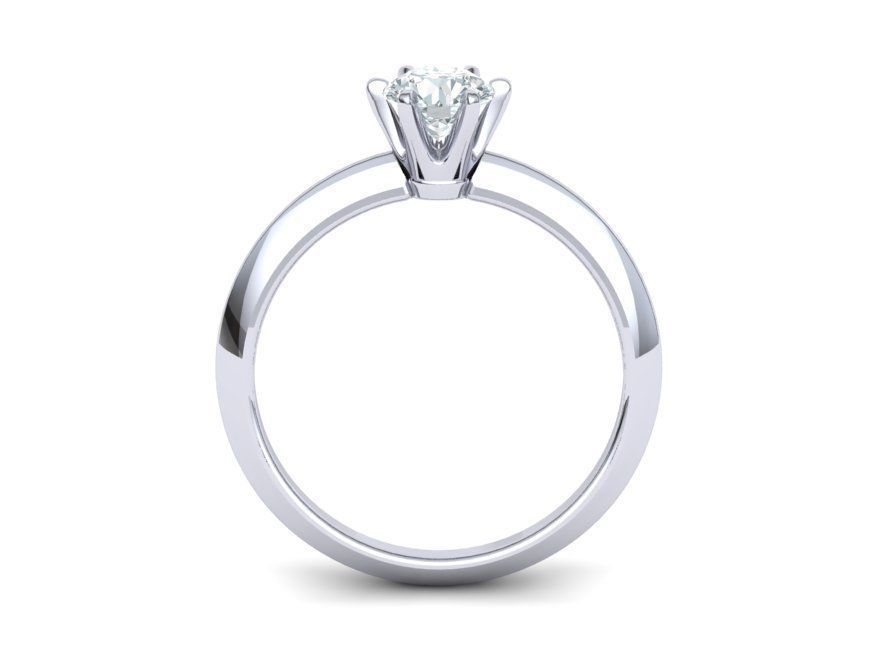 Solitaire Diamond Engagement ring 3dmodel 3D print model_15