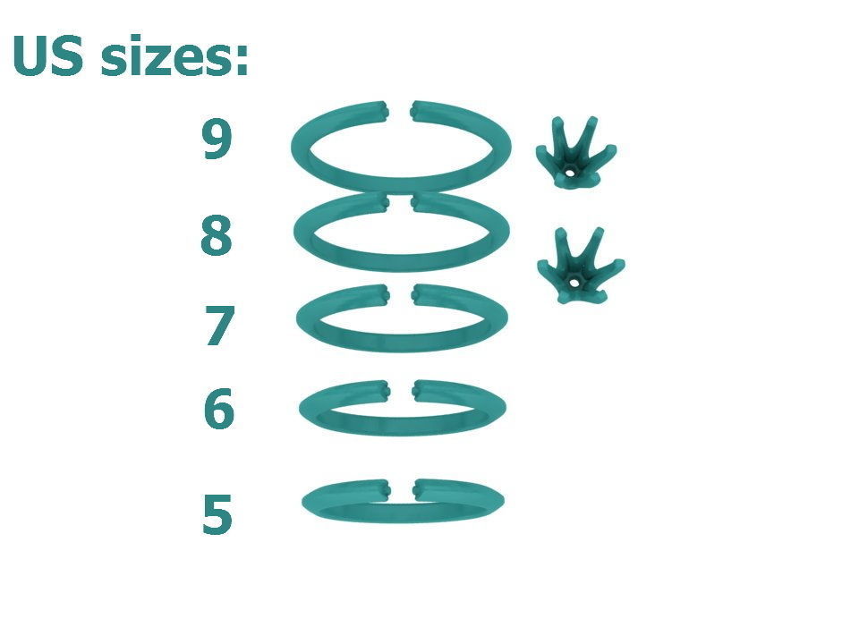 Solitaire Diamond Engagement ring 3dmodel 3D print model_7