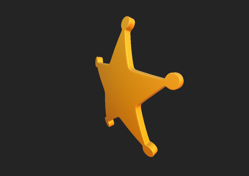 Sheriff Badge 3D model_12