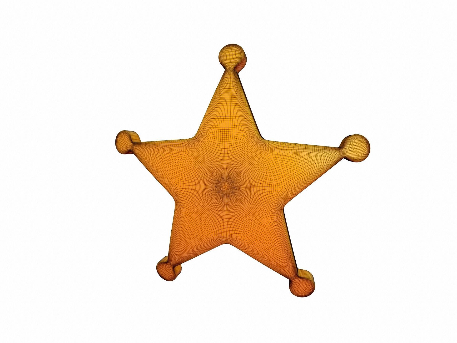 Sheriff Badge 3D model_8