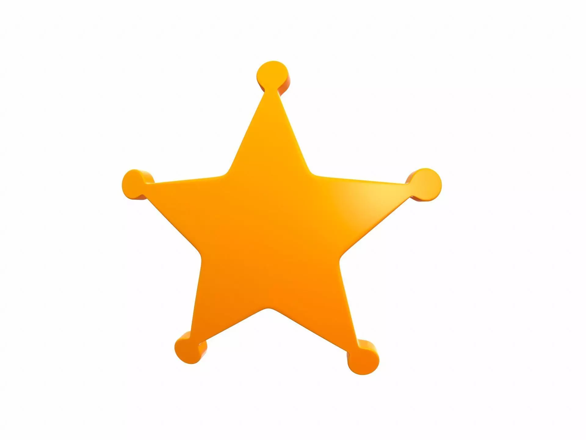 Sheriff Badge 3D model_0