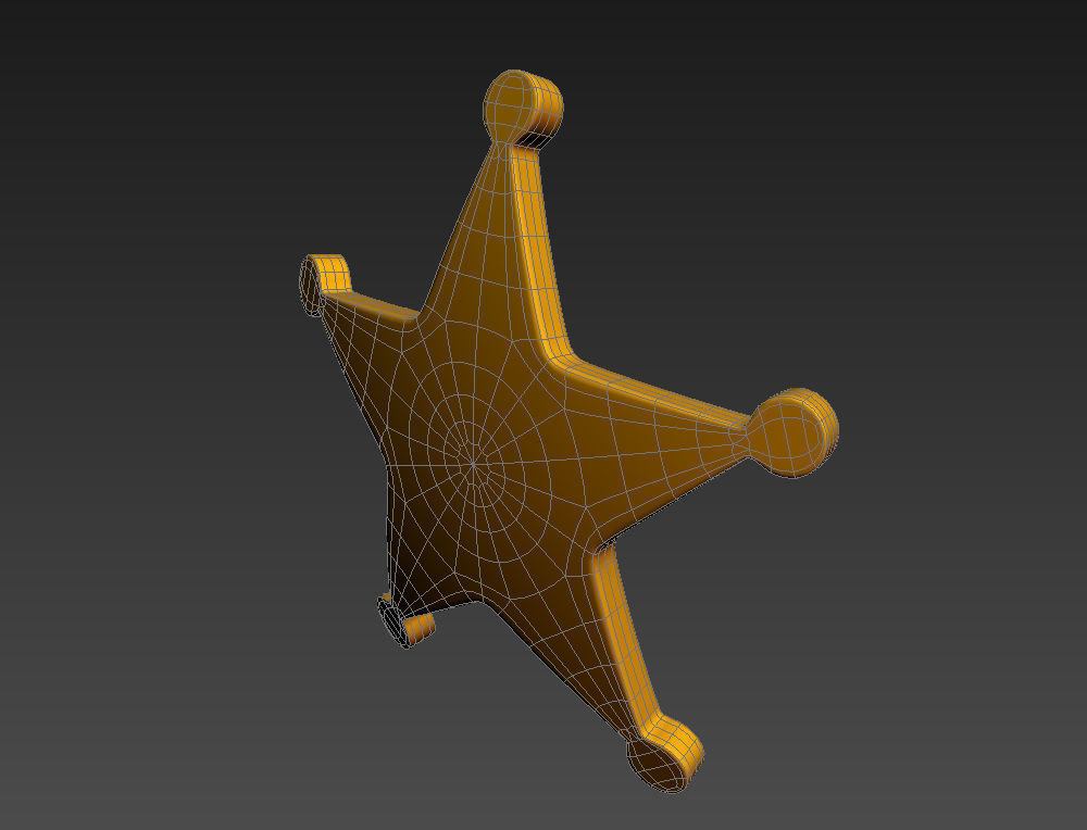 Sheriff Badge 3D model_20