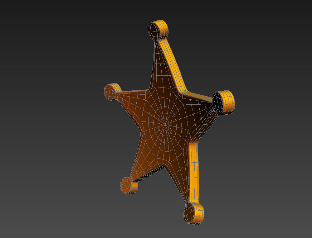 Sheriff Badge 3D model_19