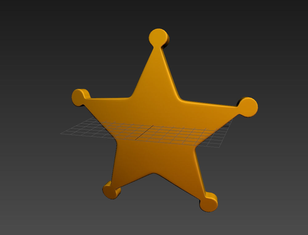 Sheriff Badge 3D model_16