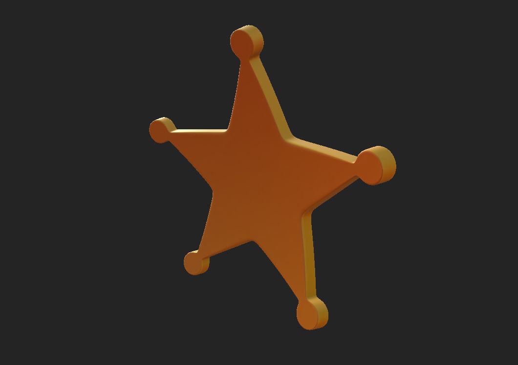 Sheriff Badge 3D model_13