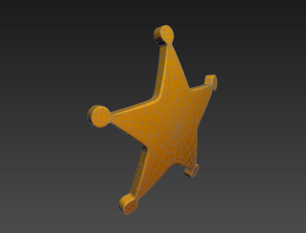 Sheriff Badge 3D model_17