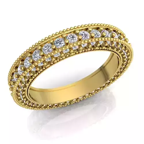 Woman Diamond Ring 3d Model Print 