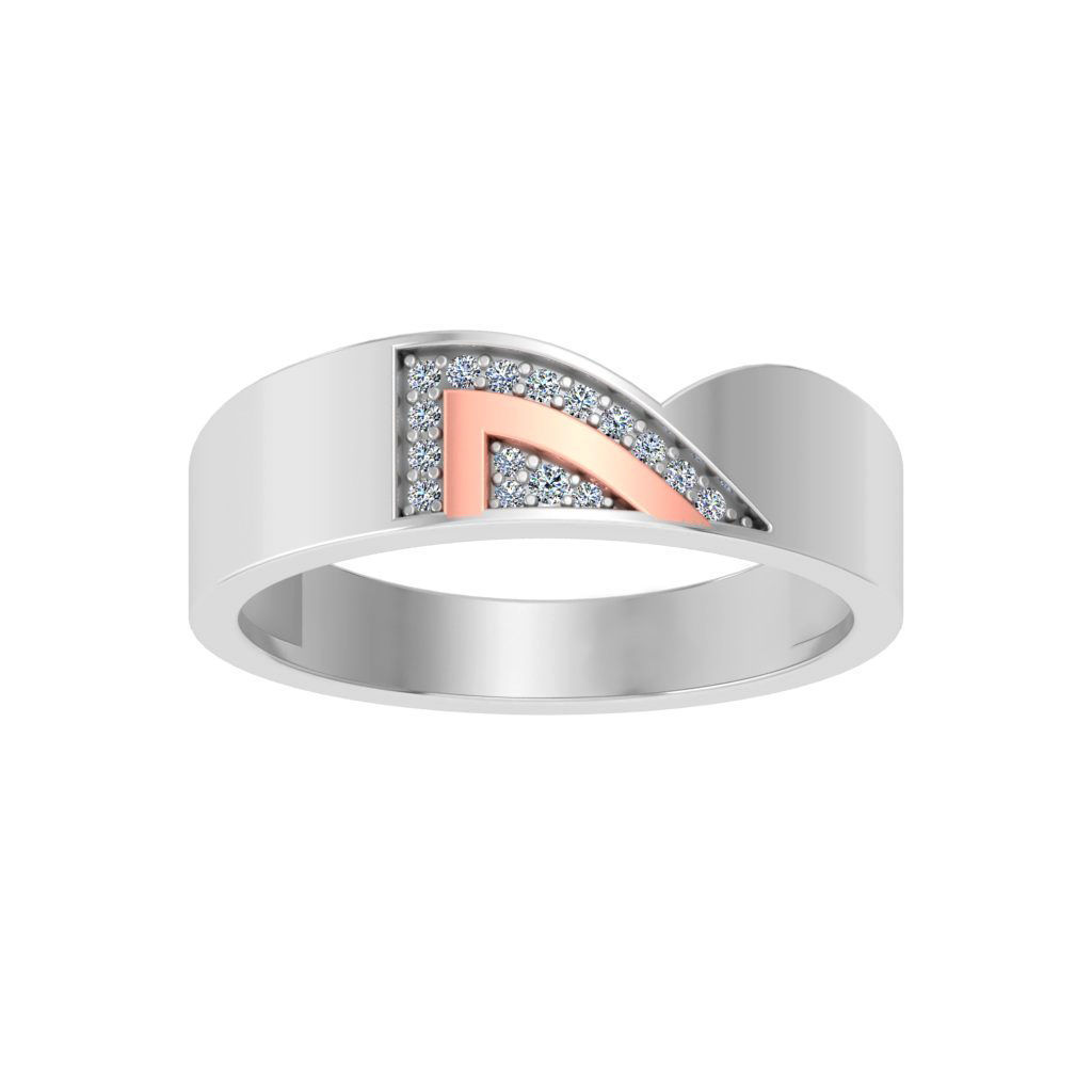 Couple Band Ring 3dm stl render detail 3D print model_10