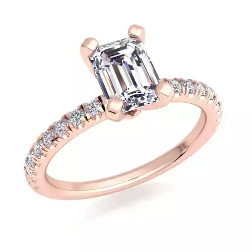 Woman Diamond Ring 3d Model print 