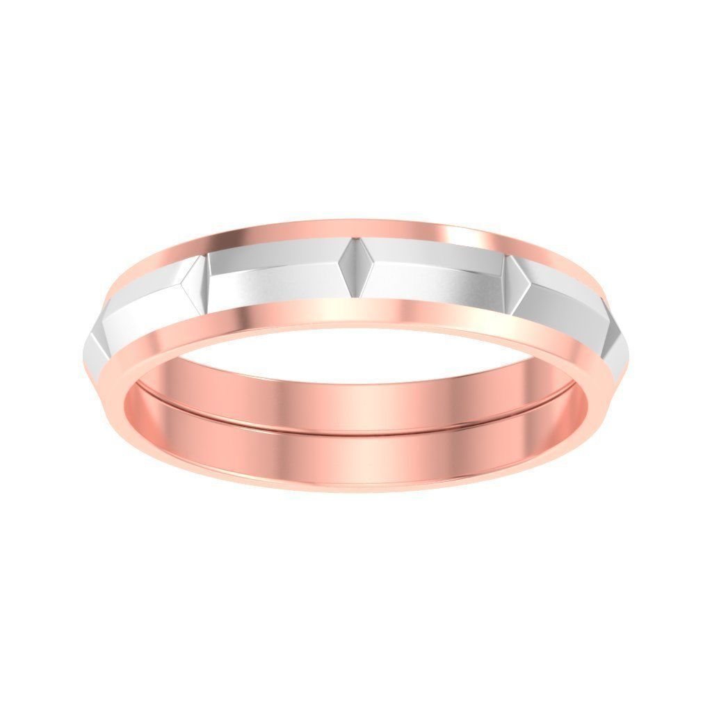 Couple Band Ring 3dm stl render detail 3D print model_4