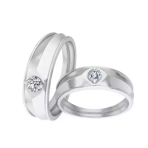 Couple Band Ring 3dm stl detail