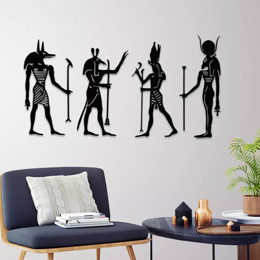 ANCIENT EGYPTIAN GODS WALL ART 3D print model_0