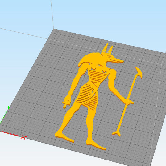 ANCIENT EGYPTIAN GODS WALL ART 3D print model_1