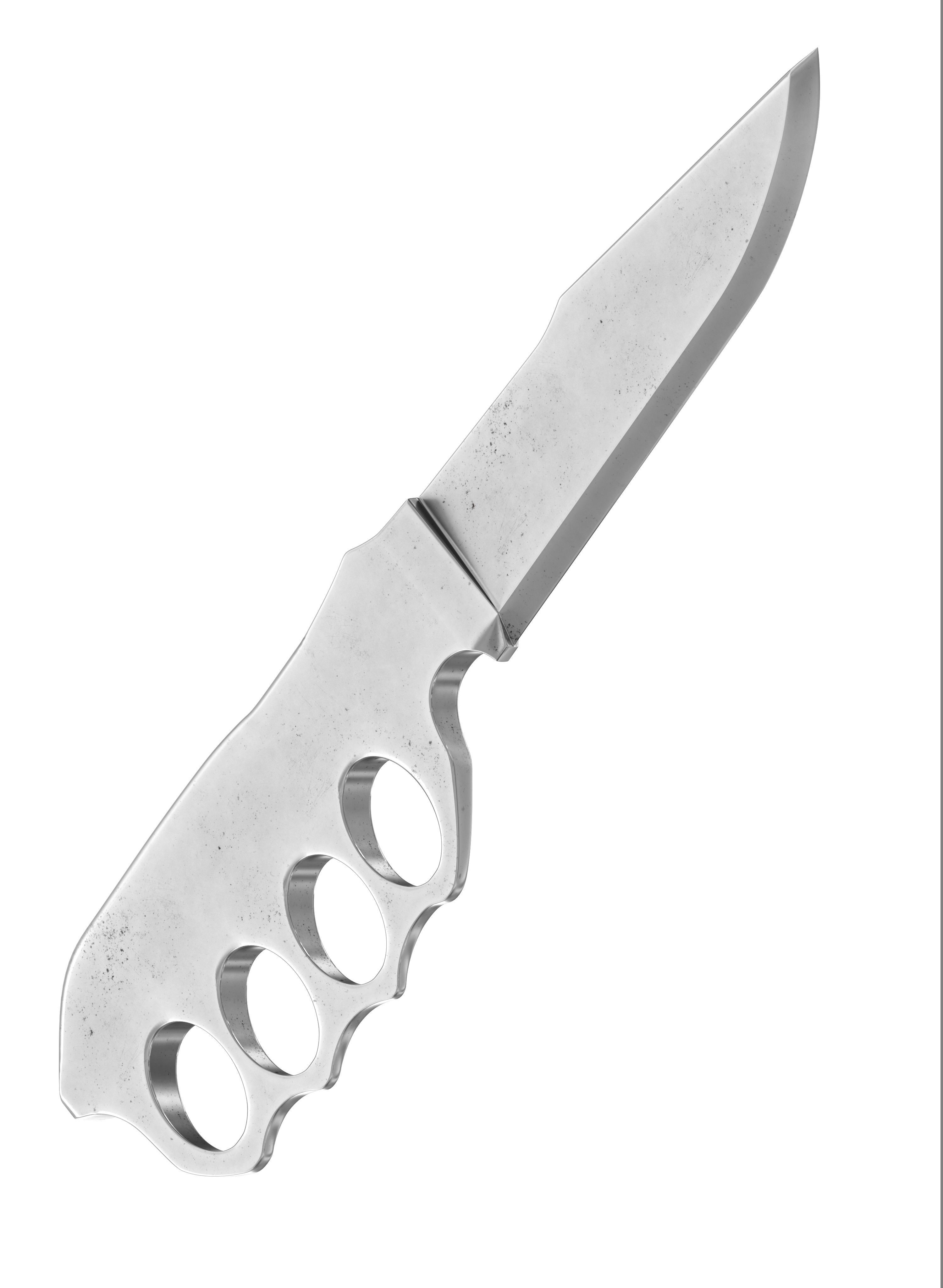 battle knife v11 3D model_1