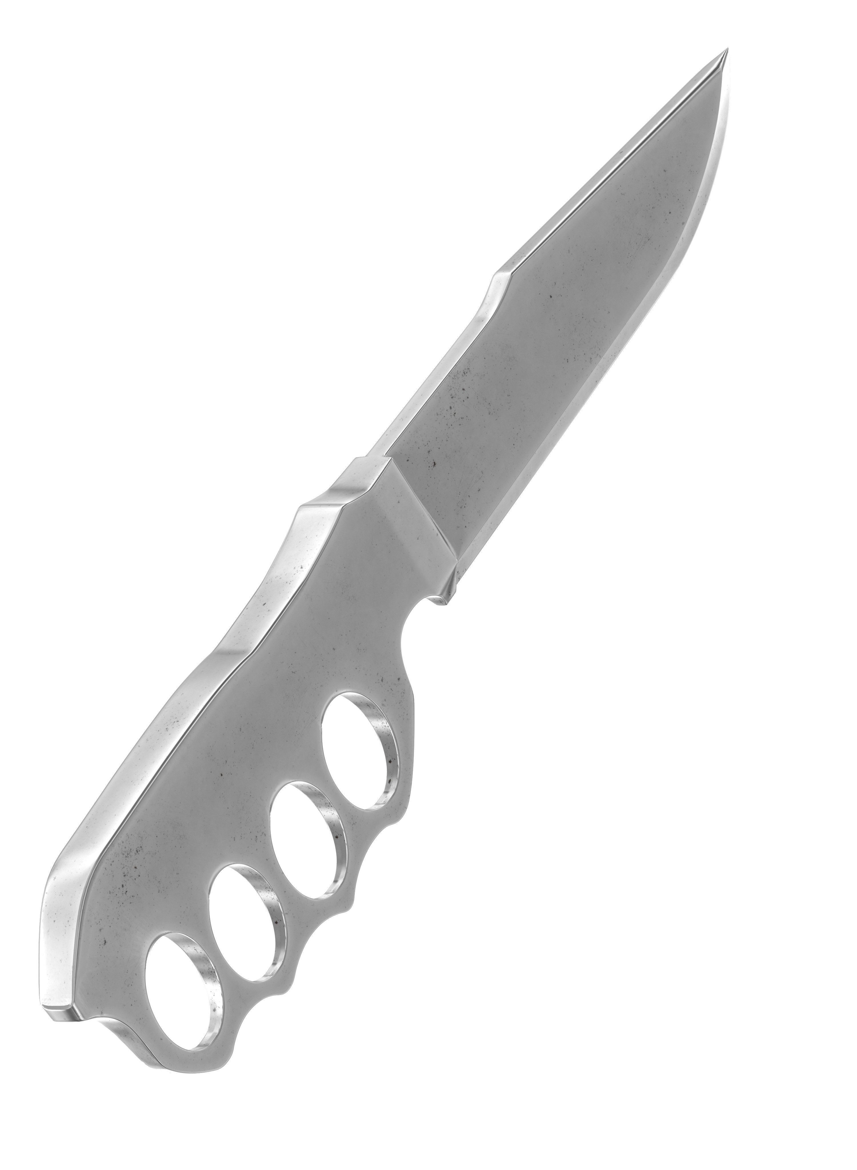 battle knife v11 3D model_2