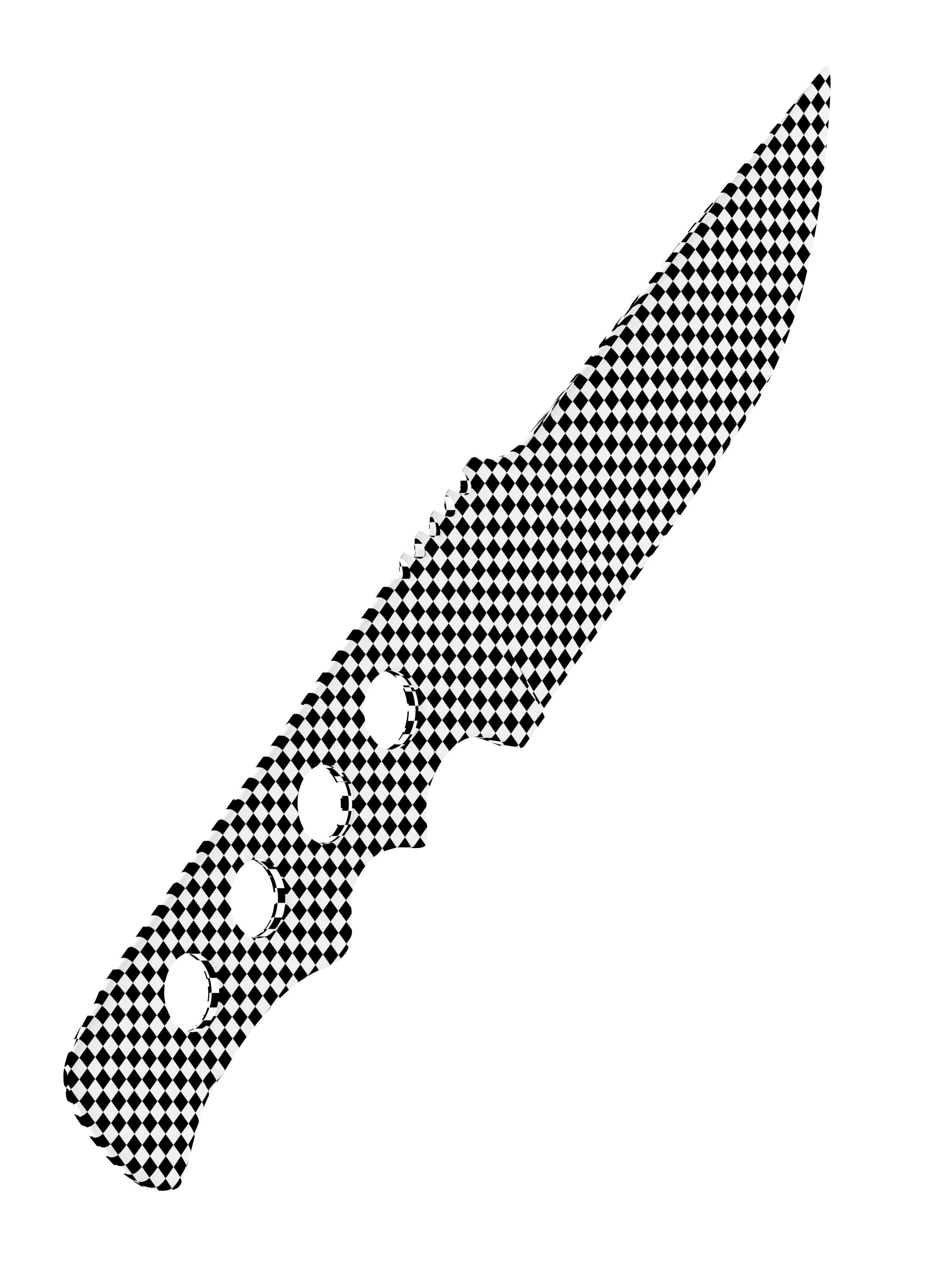 battle knife v12 3D model_5