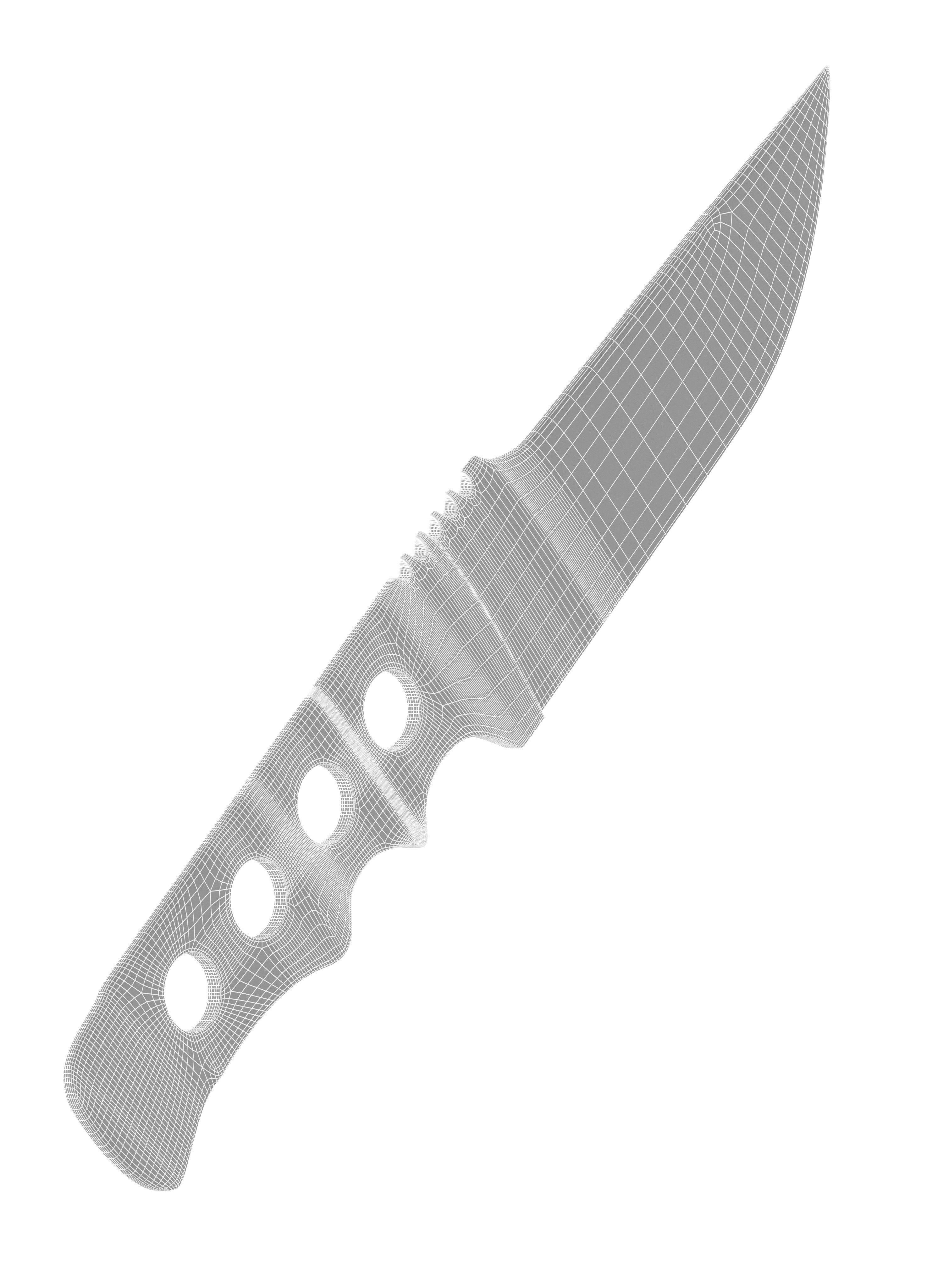 battle knife v12 3D model_6