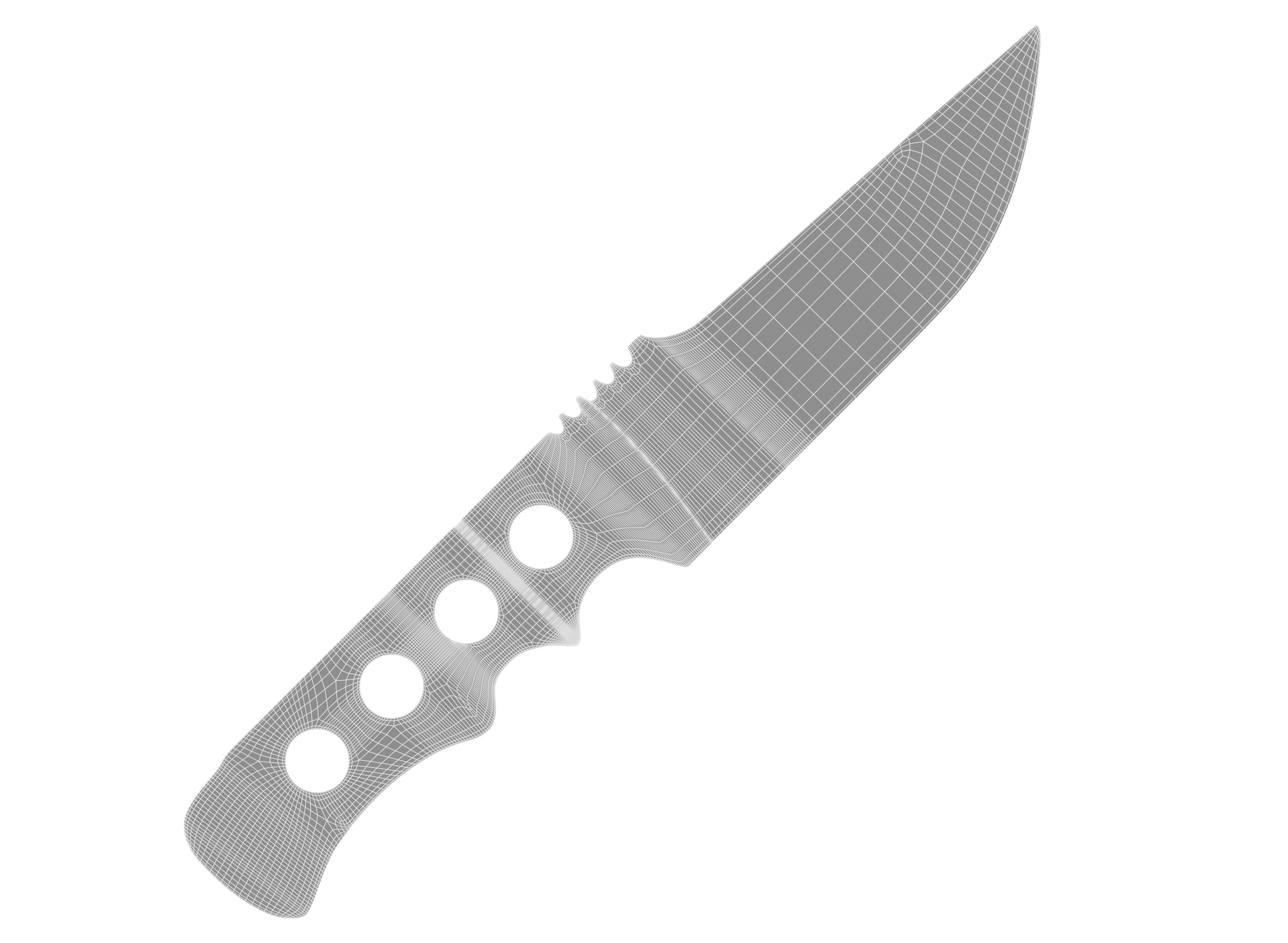 battle knife v12 3D model_8