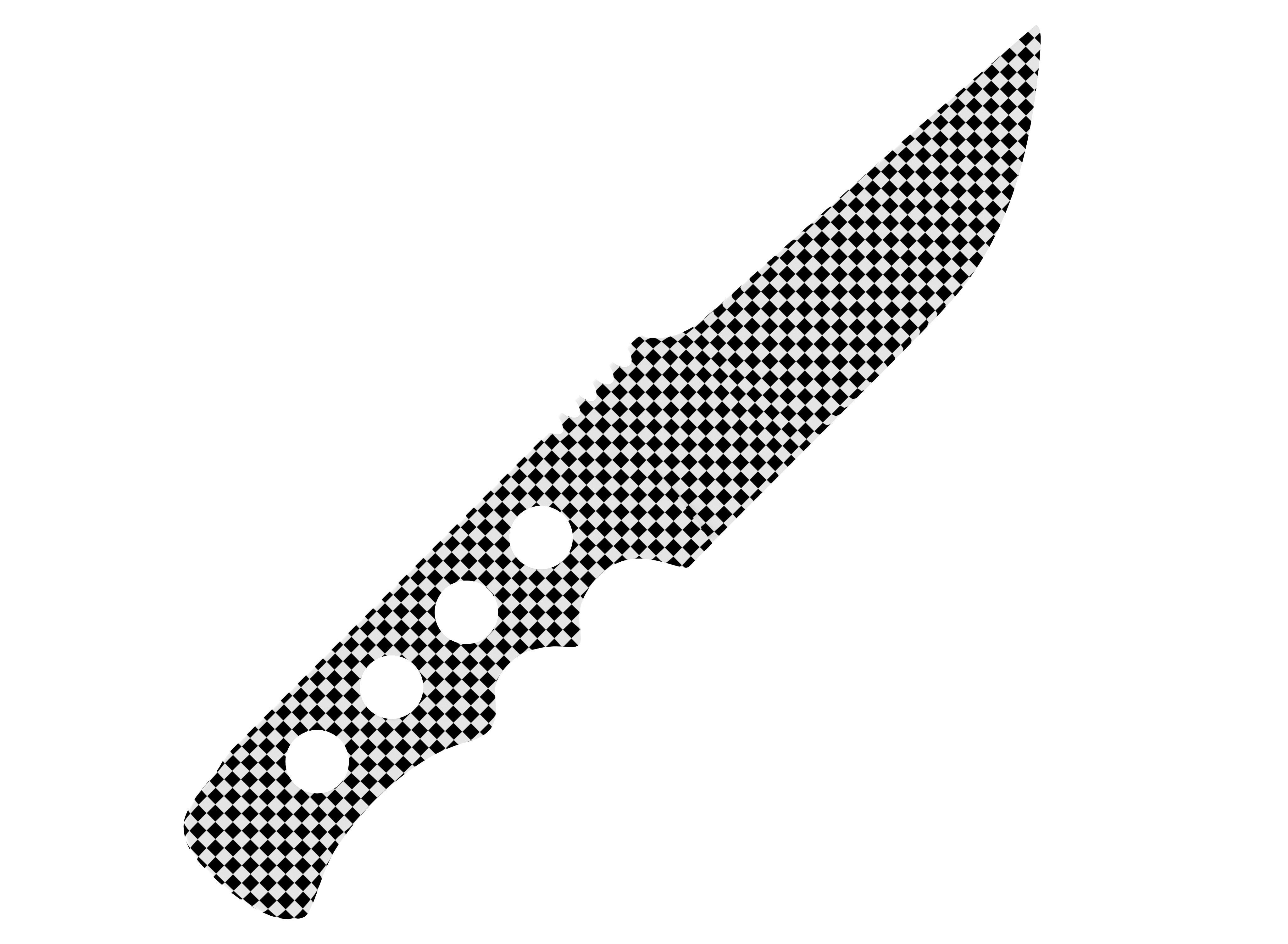 battle knife v12 3D model_7