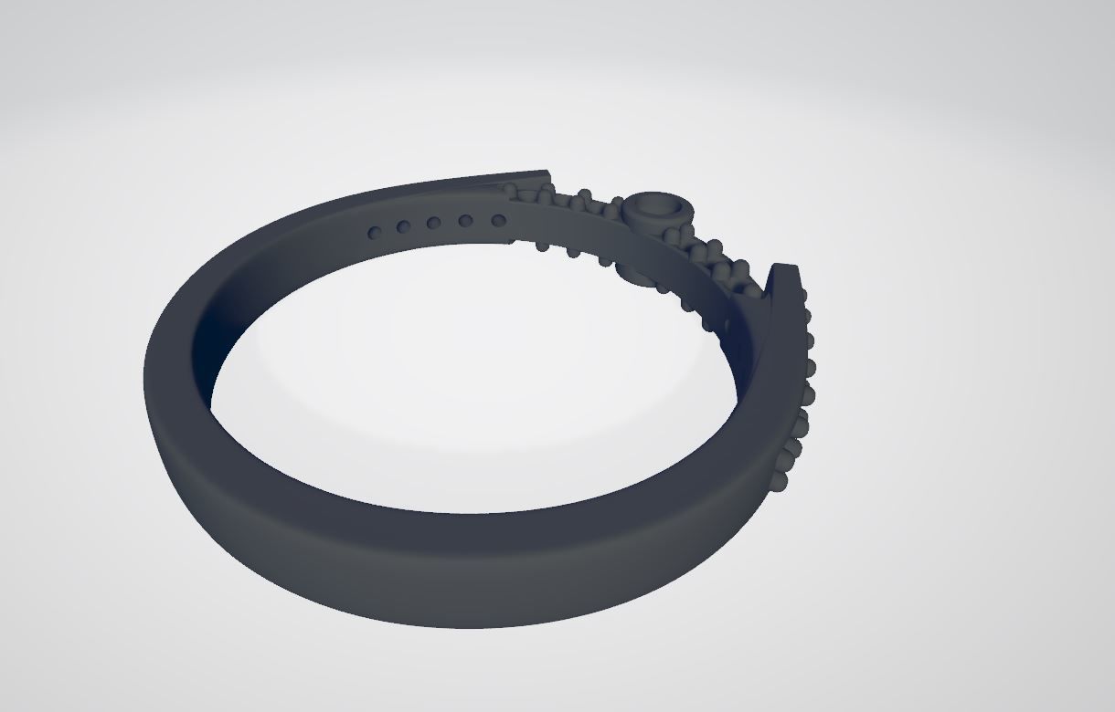 Cluster Halo Ring 3D print model_9