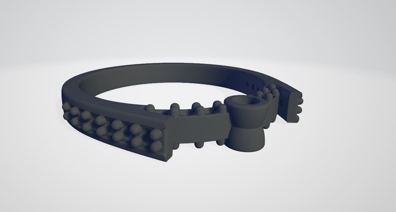 Cluster Halo Ring 3D print model_8