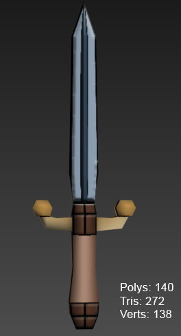 Game-ready Medieval Swords 3D Collection Low-poly 3D model_2