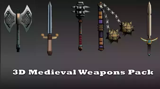Game-ready Medieval Swords 3D Collection