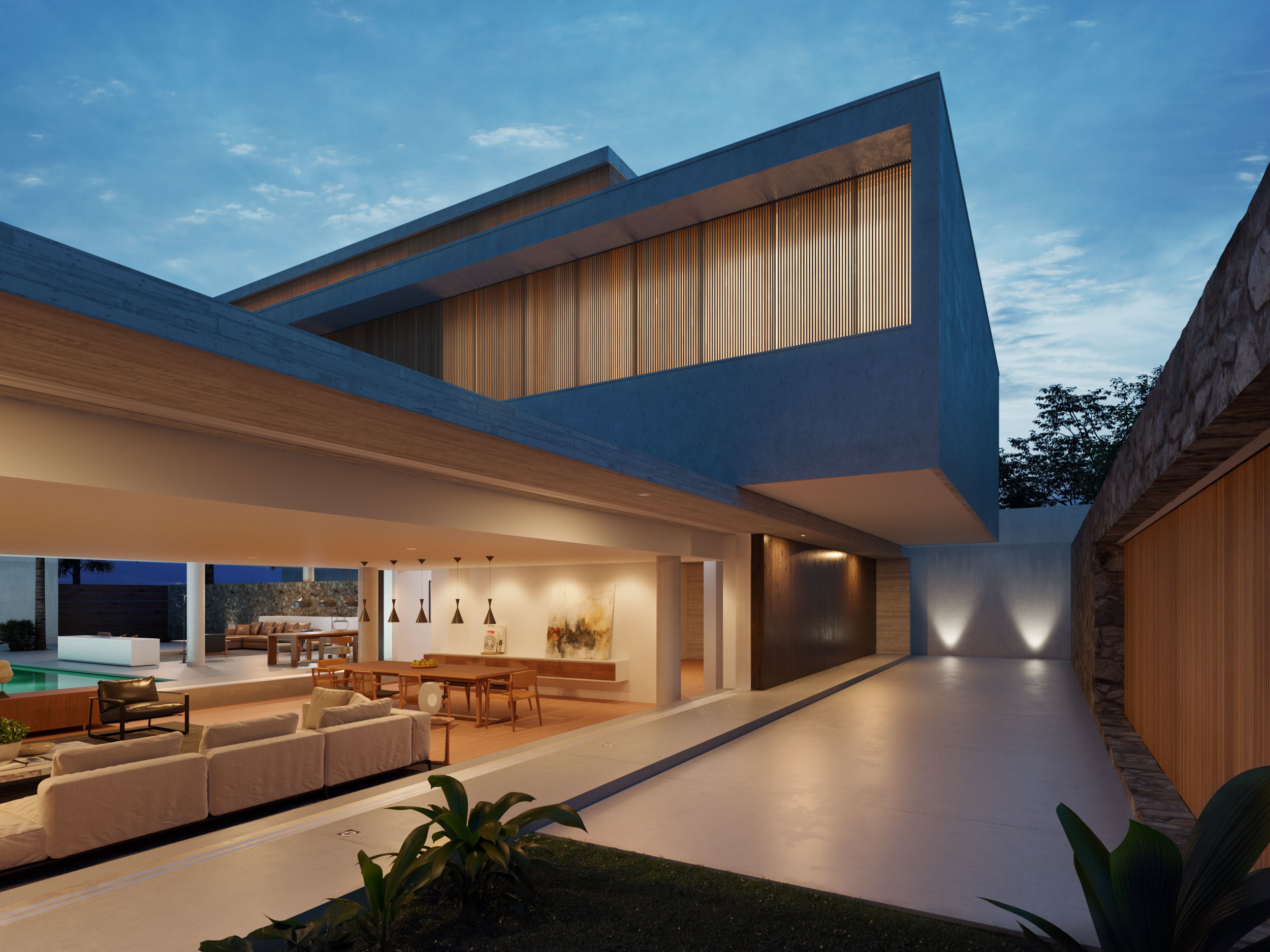 House 6 -mk27 - Exterior-Marcio Kogan 3D model_4