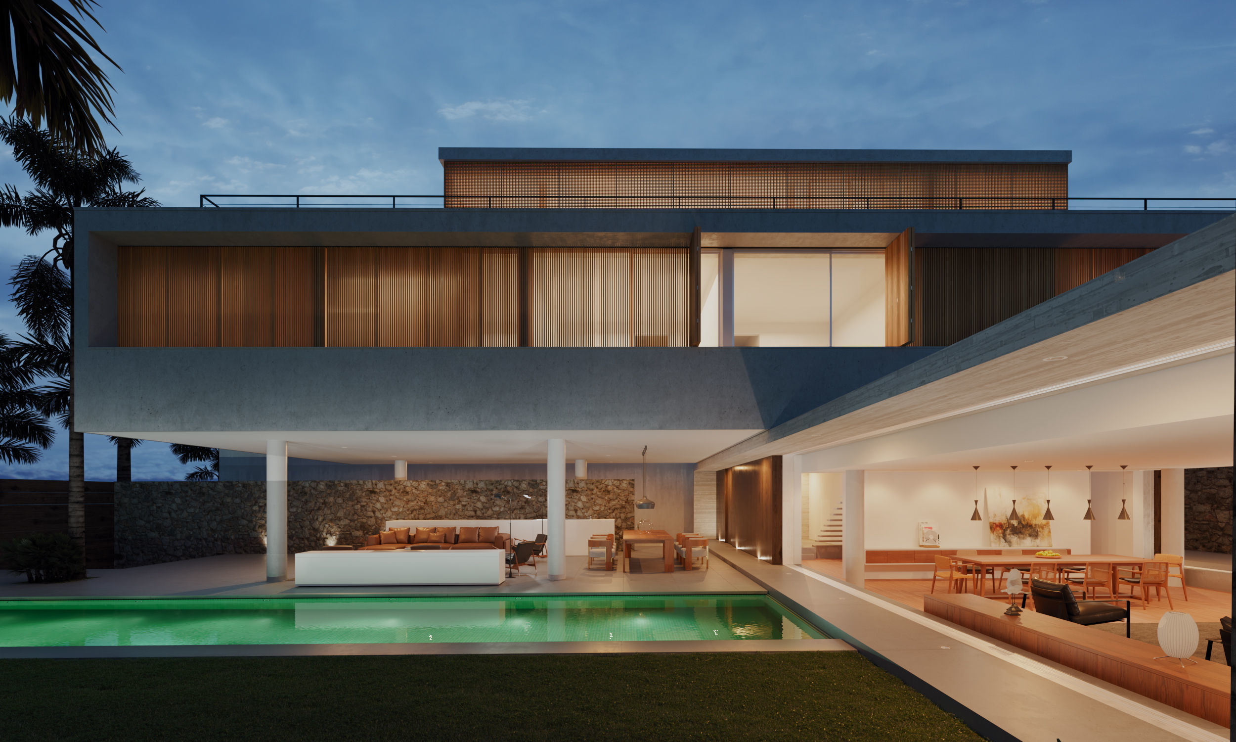 House 6 -mk27 - Exterior-Marcio Kogan 3D model_3