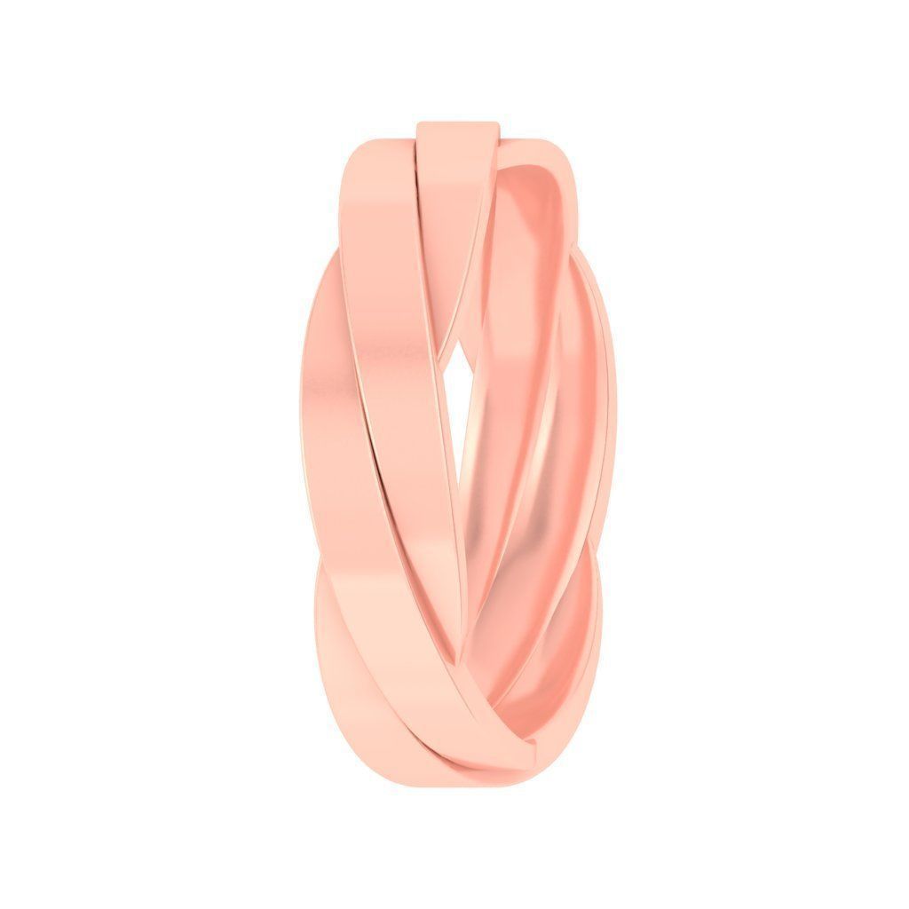 Couple Band Ring 3dm stl render detail 3D print model_8