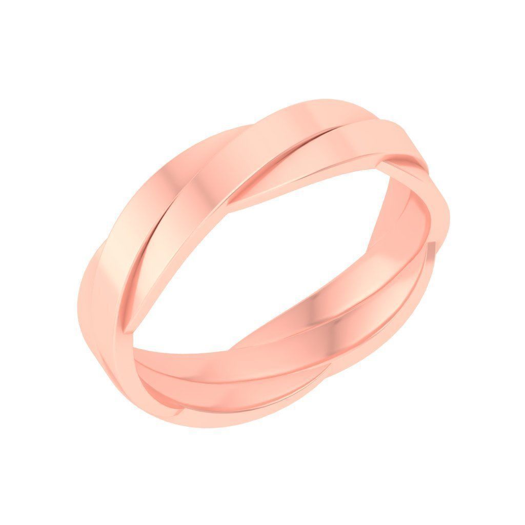 Couple Band Ring 3dm stl render detail 3D print model_9