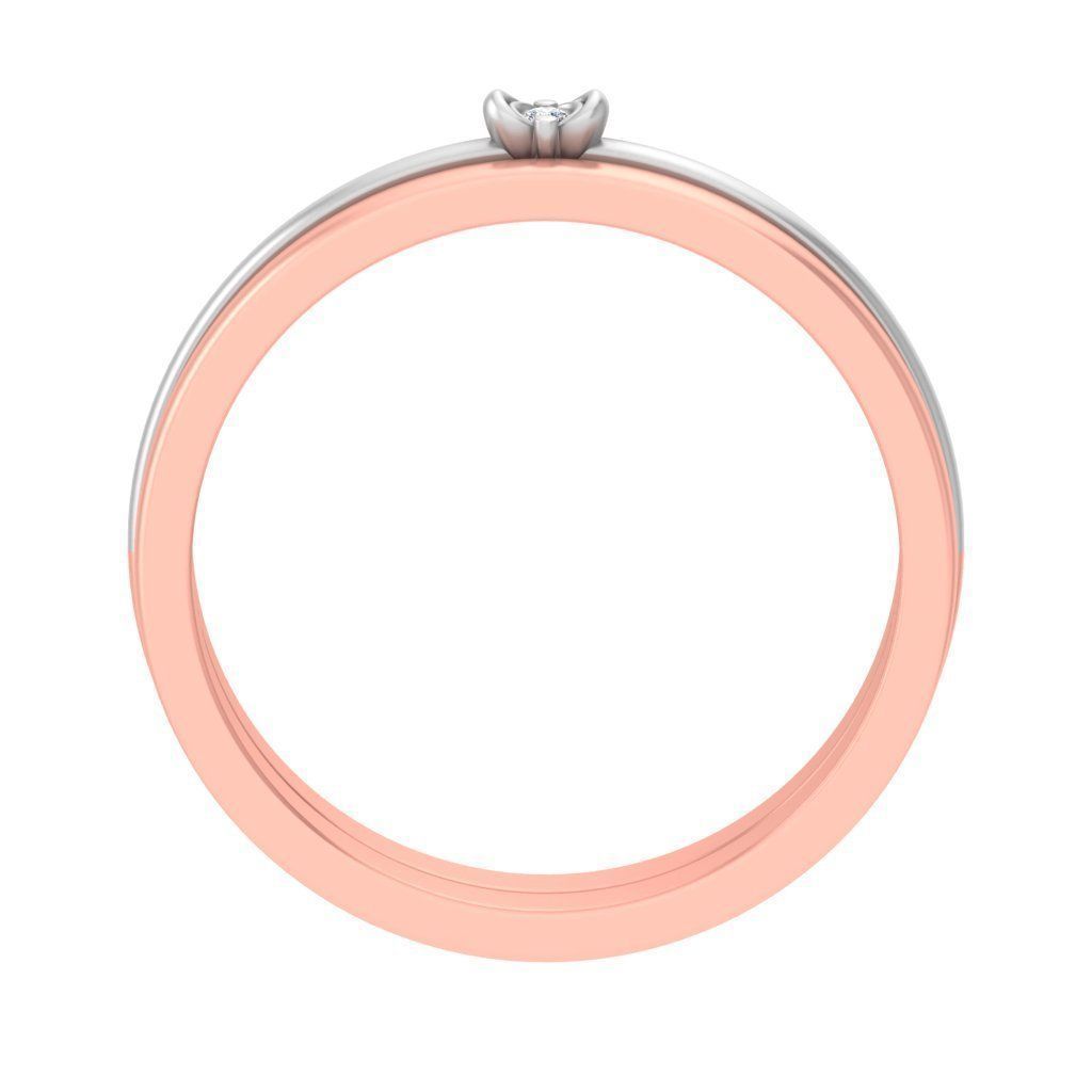 Couple Band Ring 3dm stl render detail 3D print model_5