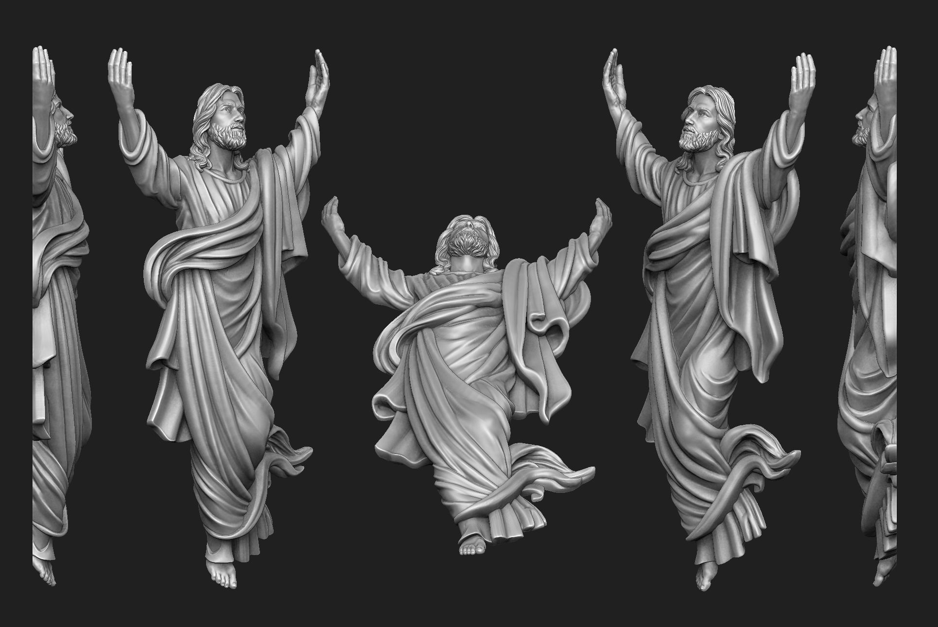 Jesus Ascension 3D Model Collection_5
