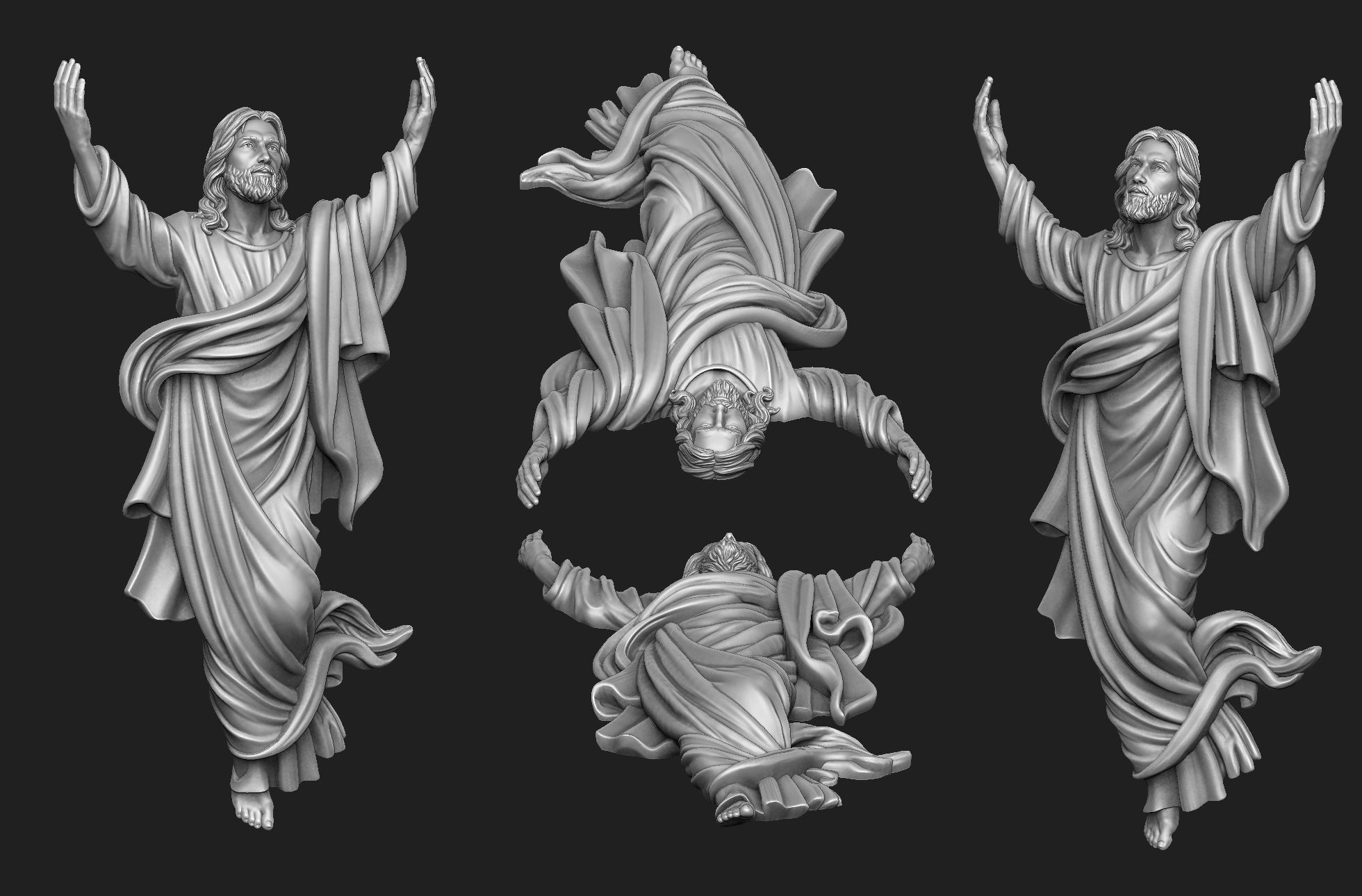 Jesus Ascension 3D Model Collection_3