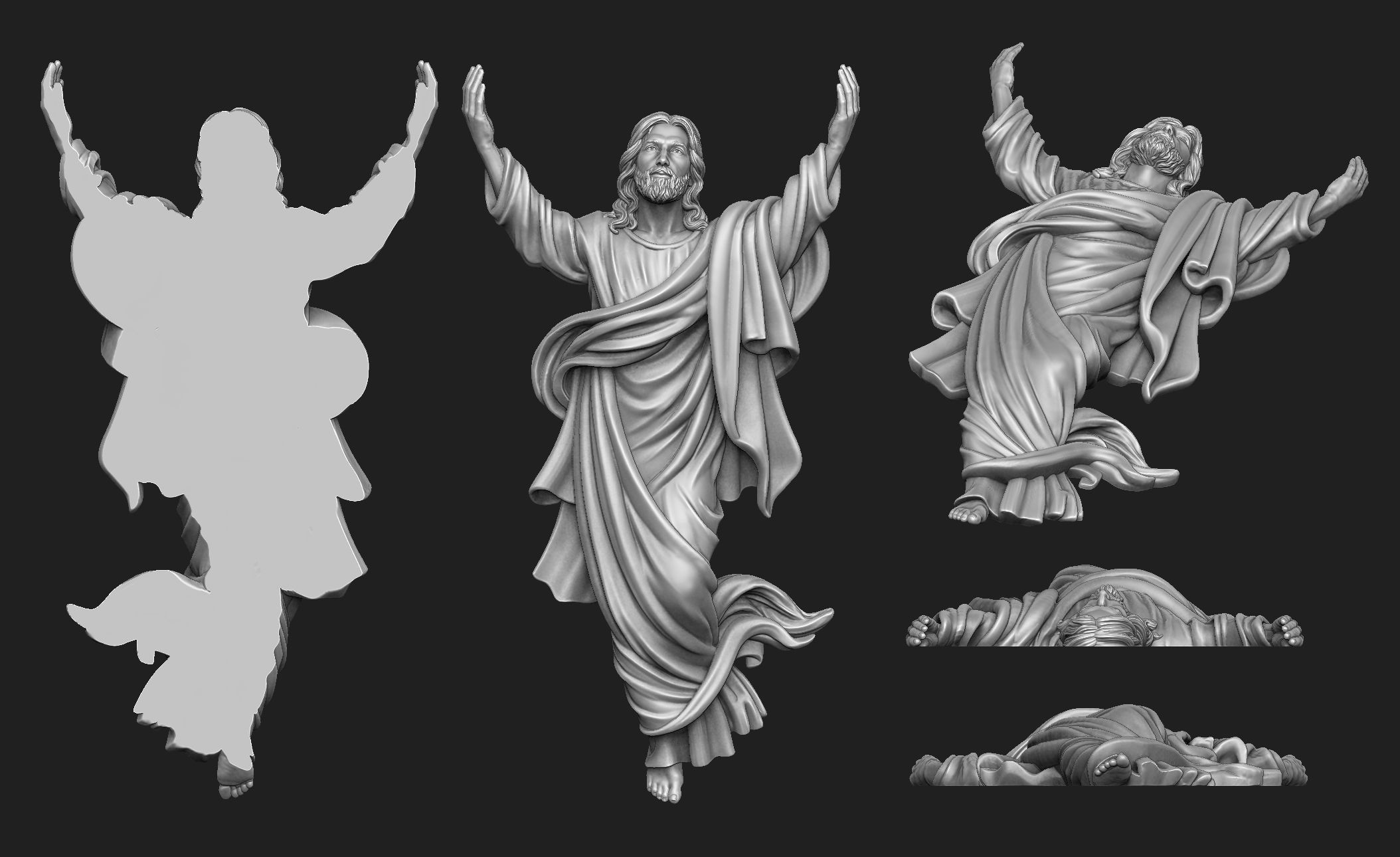 Jesus Ascension 3D Model Collection_1