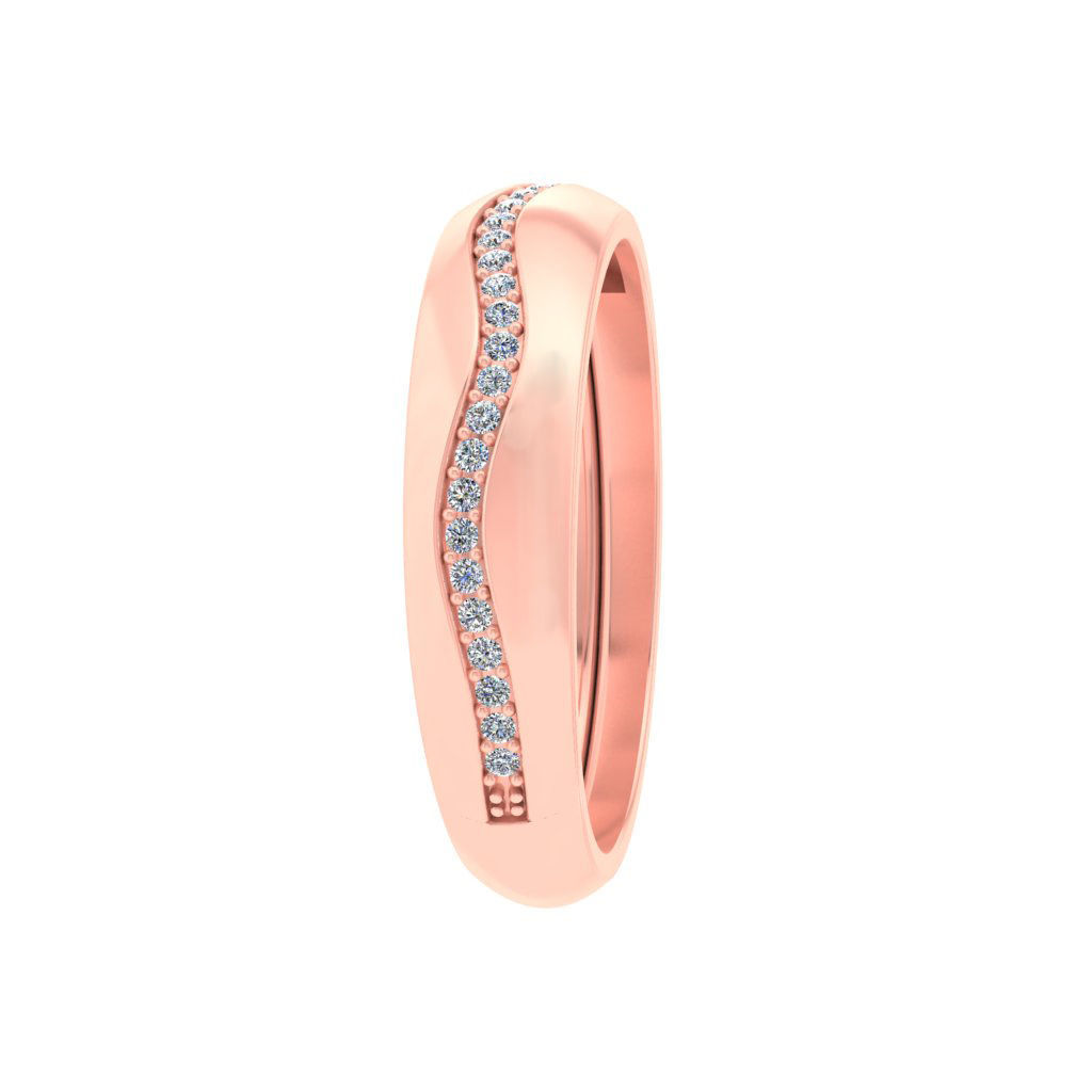 Couple Band Ring 3dm stl render detail 3D print model_13