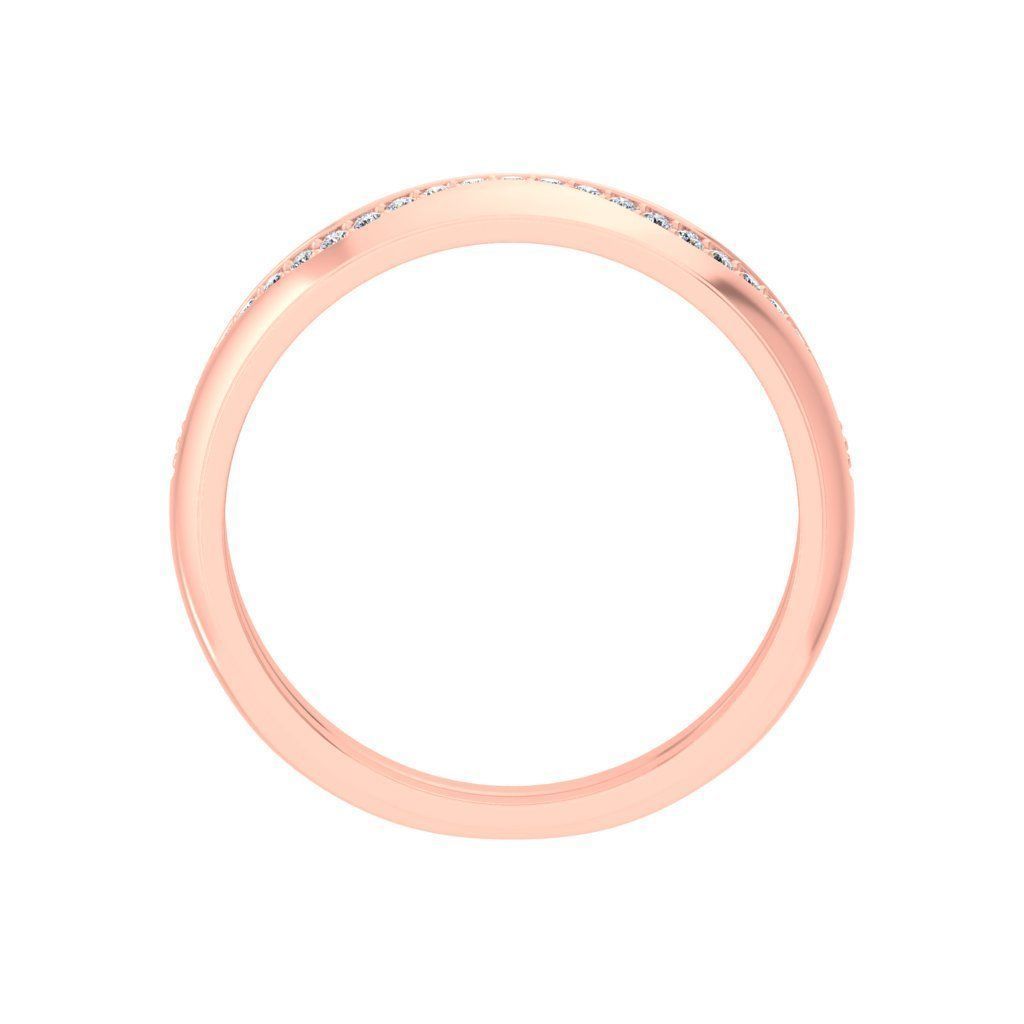 Couple Band Ring 3dm stl render detail 3D print model_12