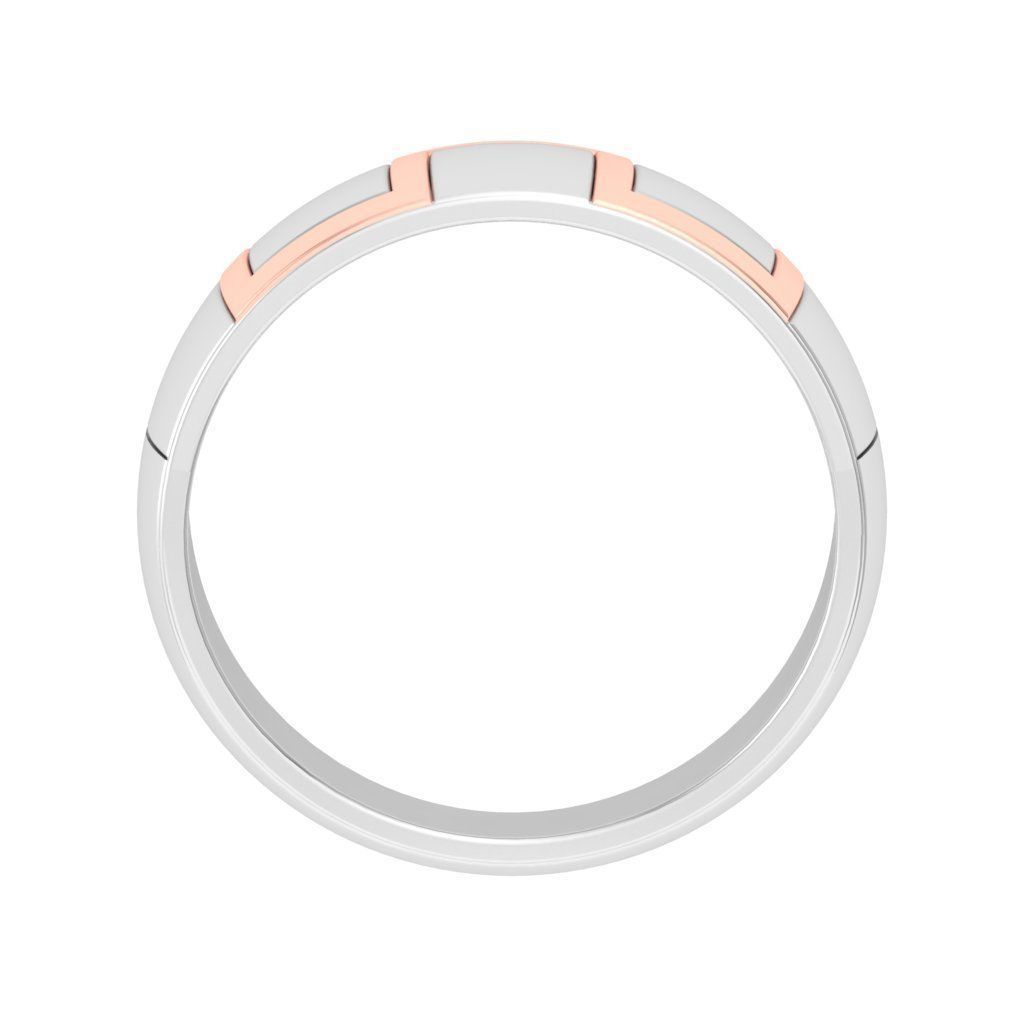 Couple Band Ring 3dm stl render detail 3D print model_4