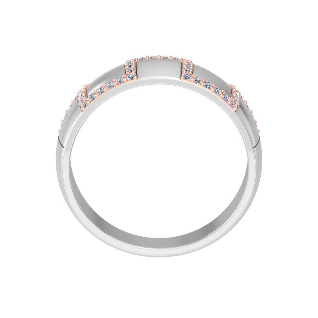 Couple Band Ring 3dm stl render detail 3D print model_3