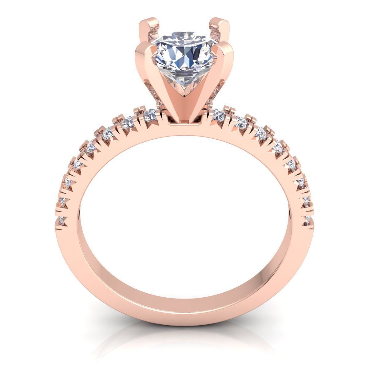 Diamond Ring  3D print model_4