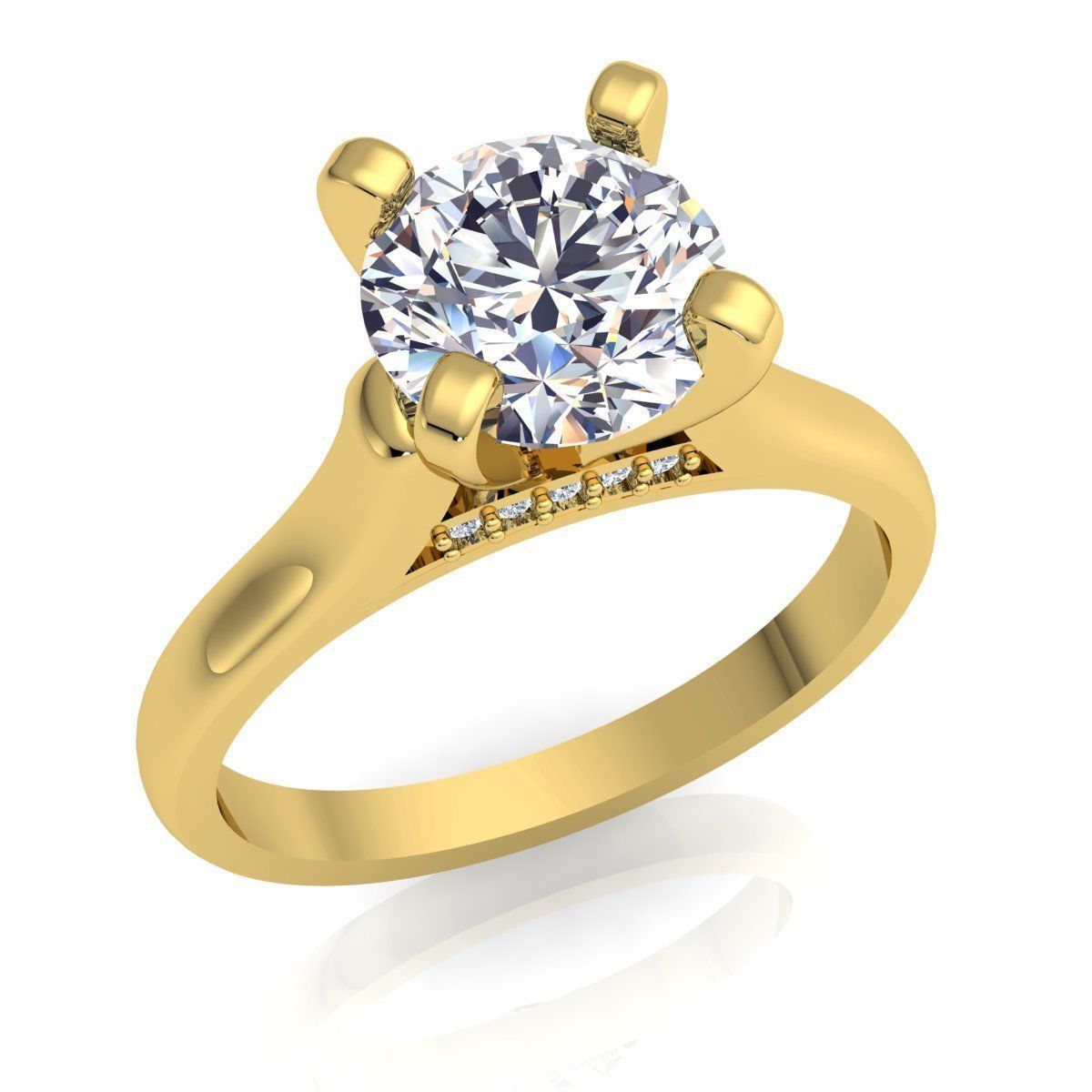Diamond Ring 3D print model_1