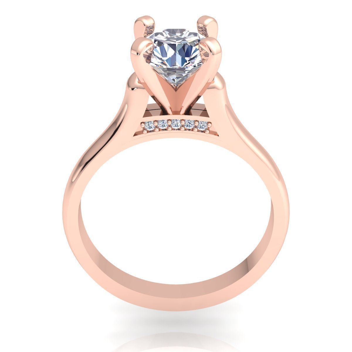 Diamond Ring 3D print model_4