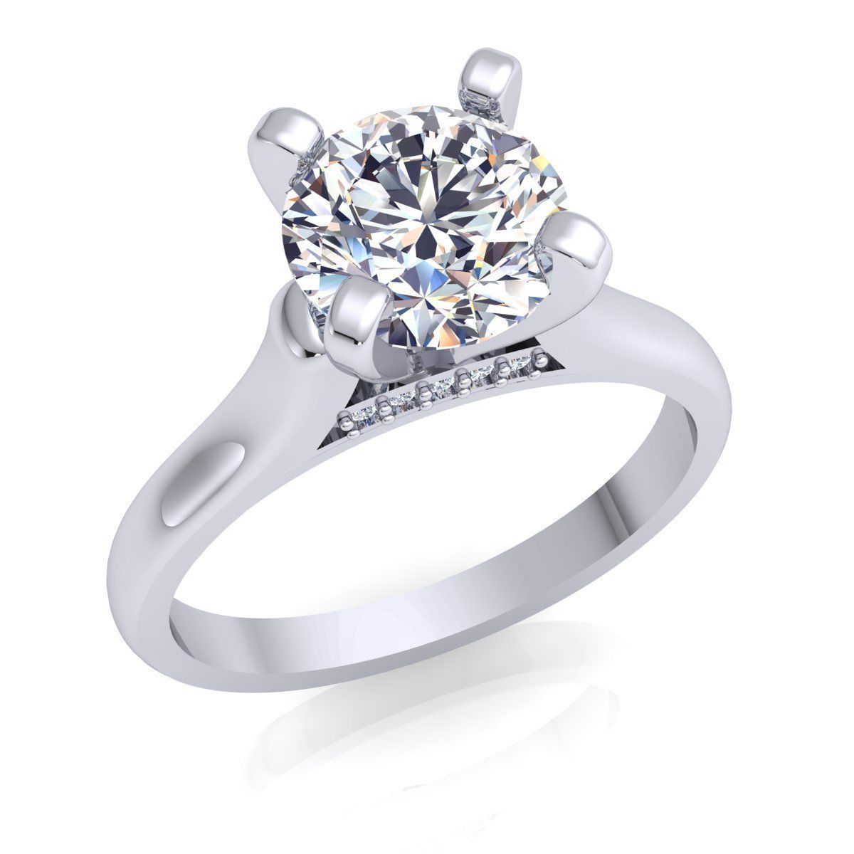 Diamond Ring 3D print model_2