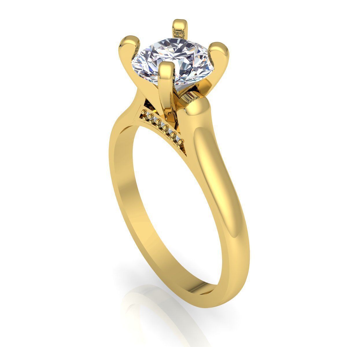 Diamond Ring 3D print model_6
