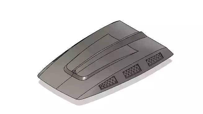 RC Avenger Engine Cover For  RC Crawler 3D print model