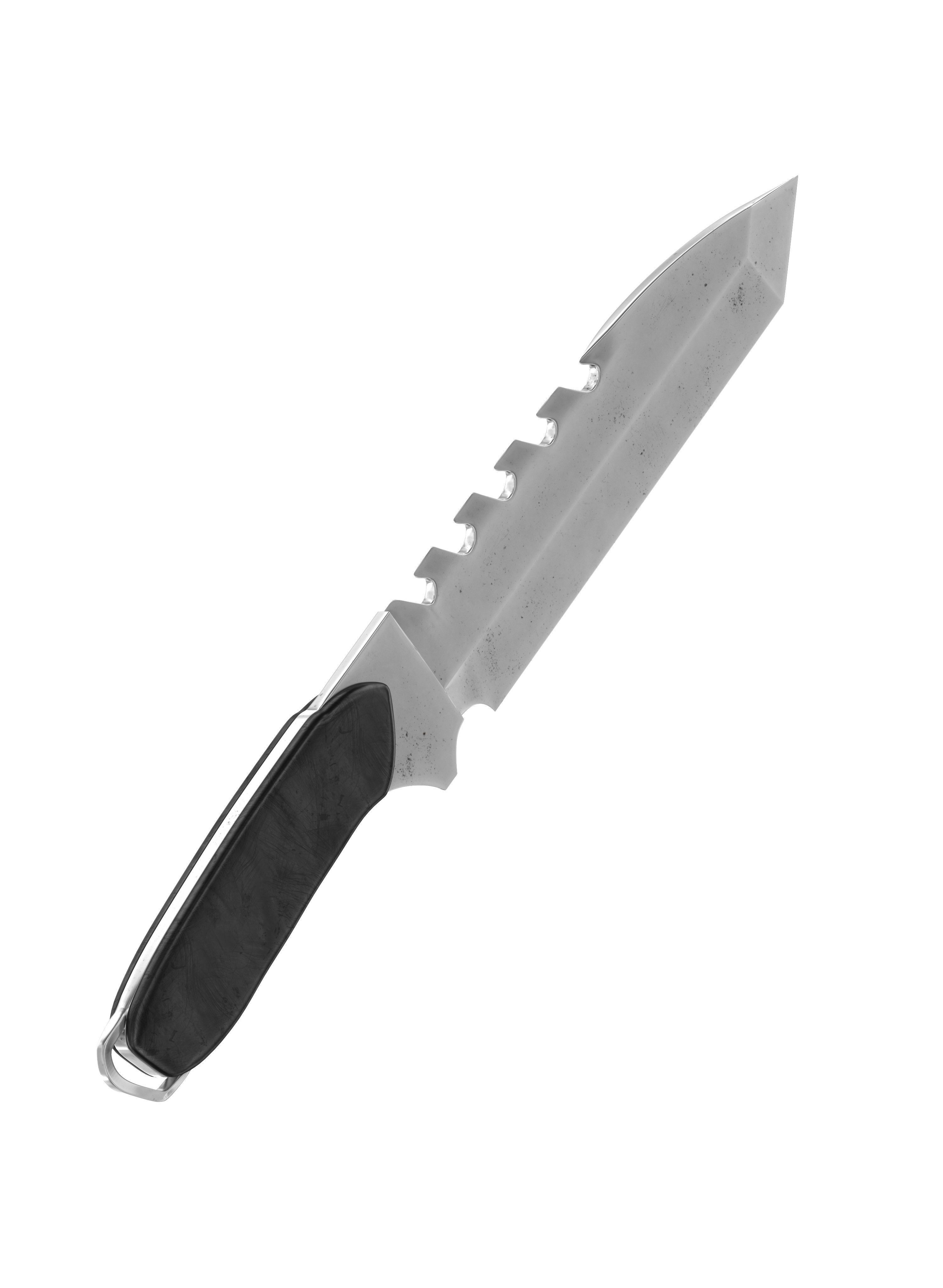 battle knife v15 3D model_1