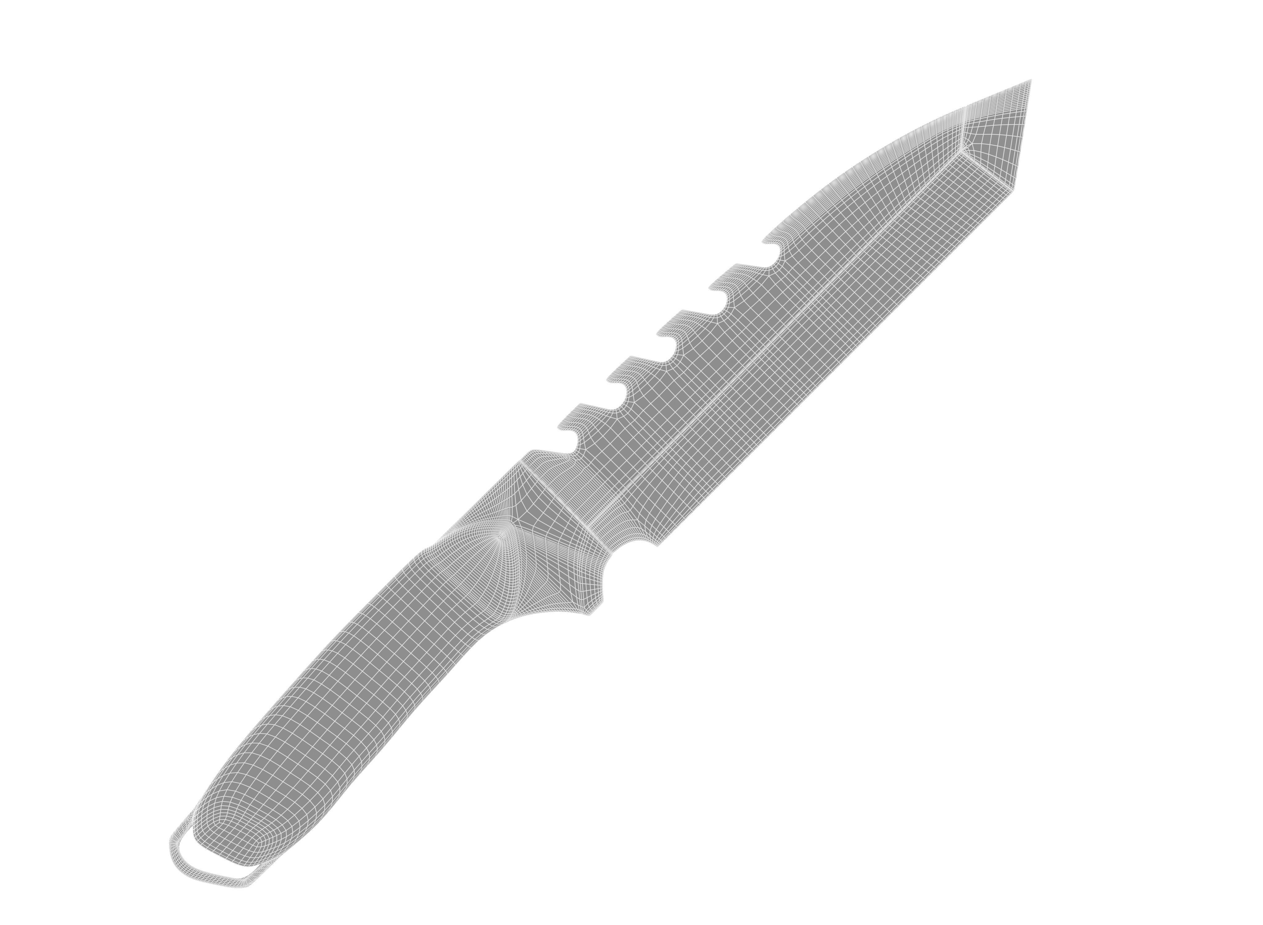 battle knife v15 3D model_8