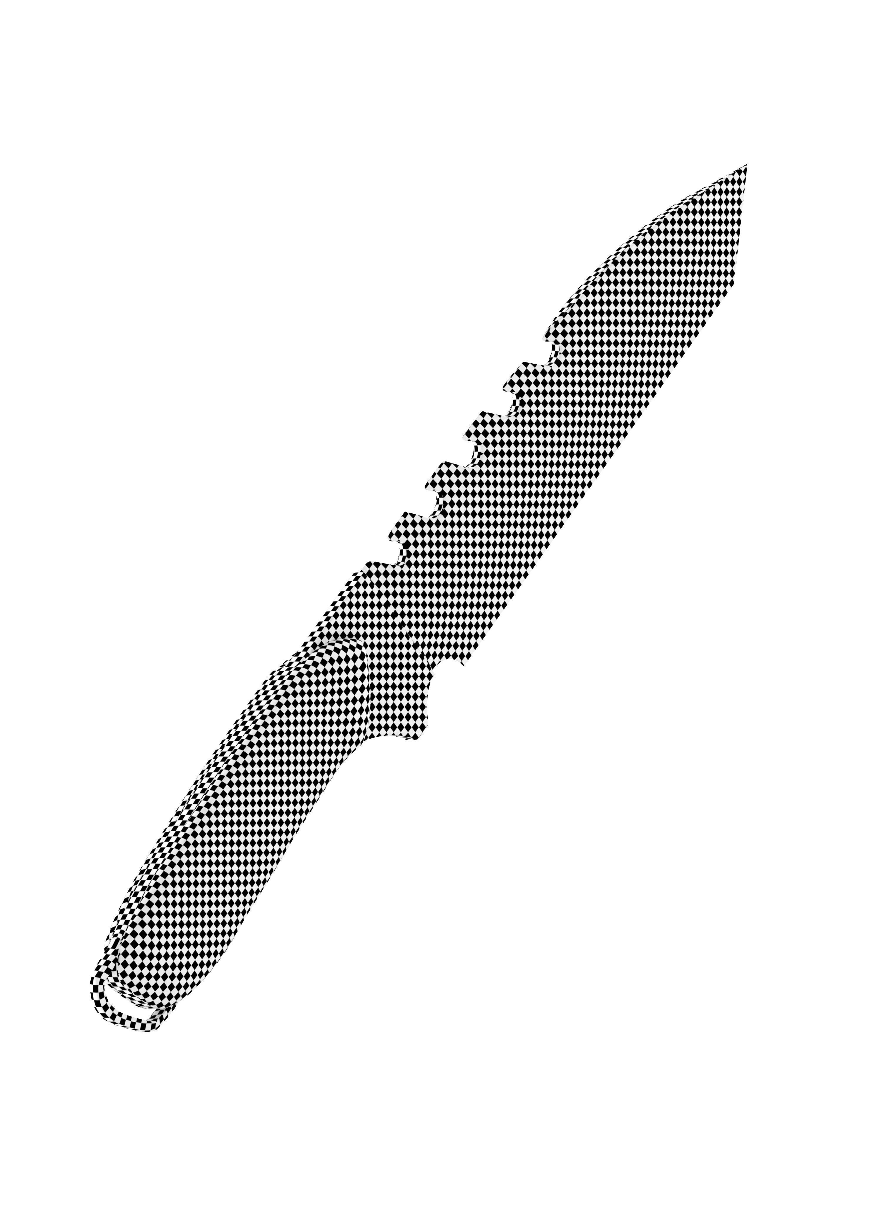 battle knife v15 3D model_3